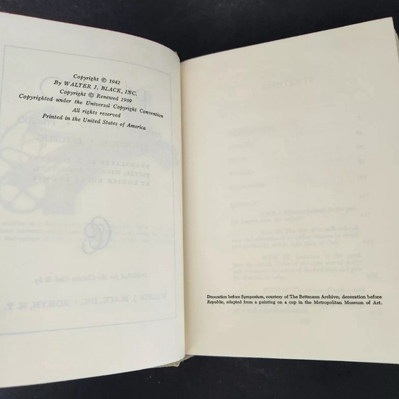 Plato Five Great Dialogues The Classics Club 1969 Hardcover Walter J Black Inc - Picture 6 of 9